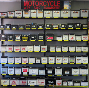 motorcycle battery display